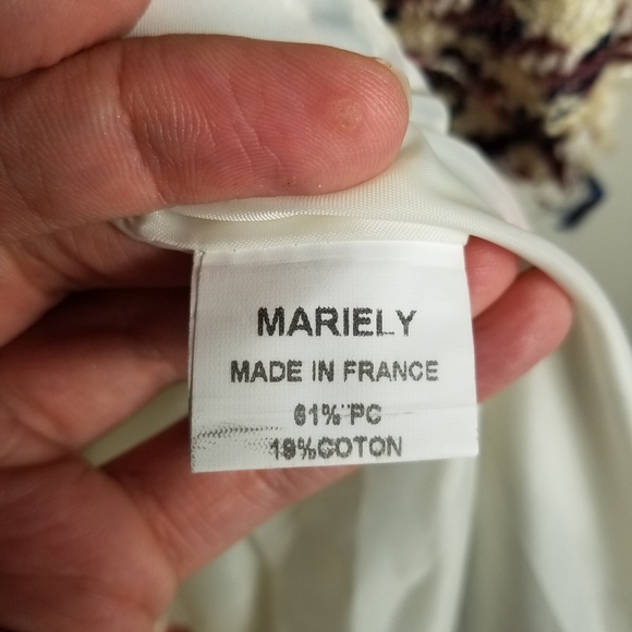 Mariely Paris Academia Distressed Multi-Colored Houndstooth Blazer Size 40/M - Picture 11 of 12